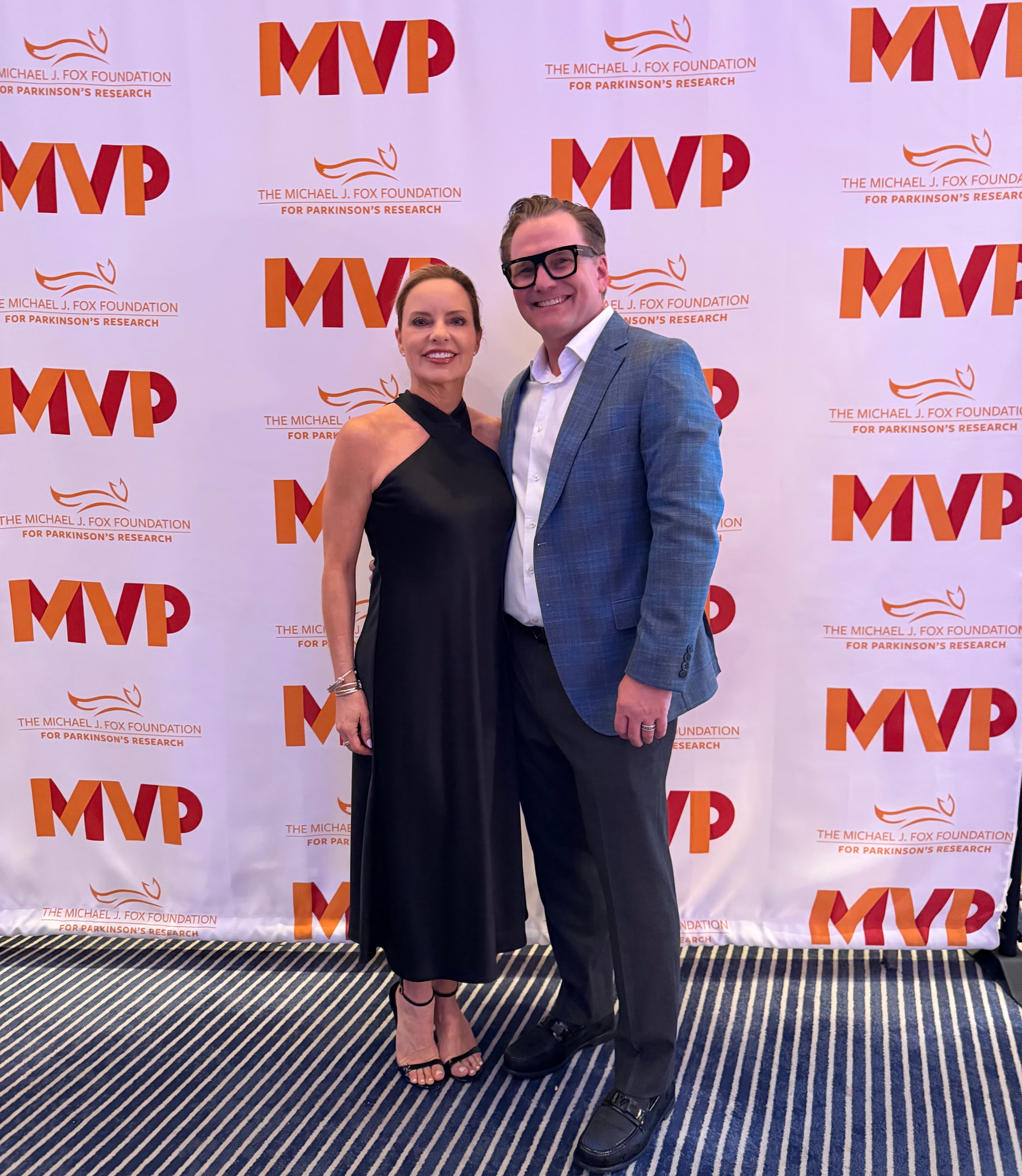 Wendy and Rob Spalding at the Michael J. Fox Foundation MVP event